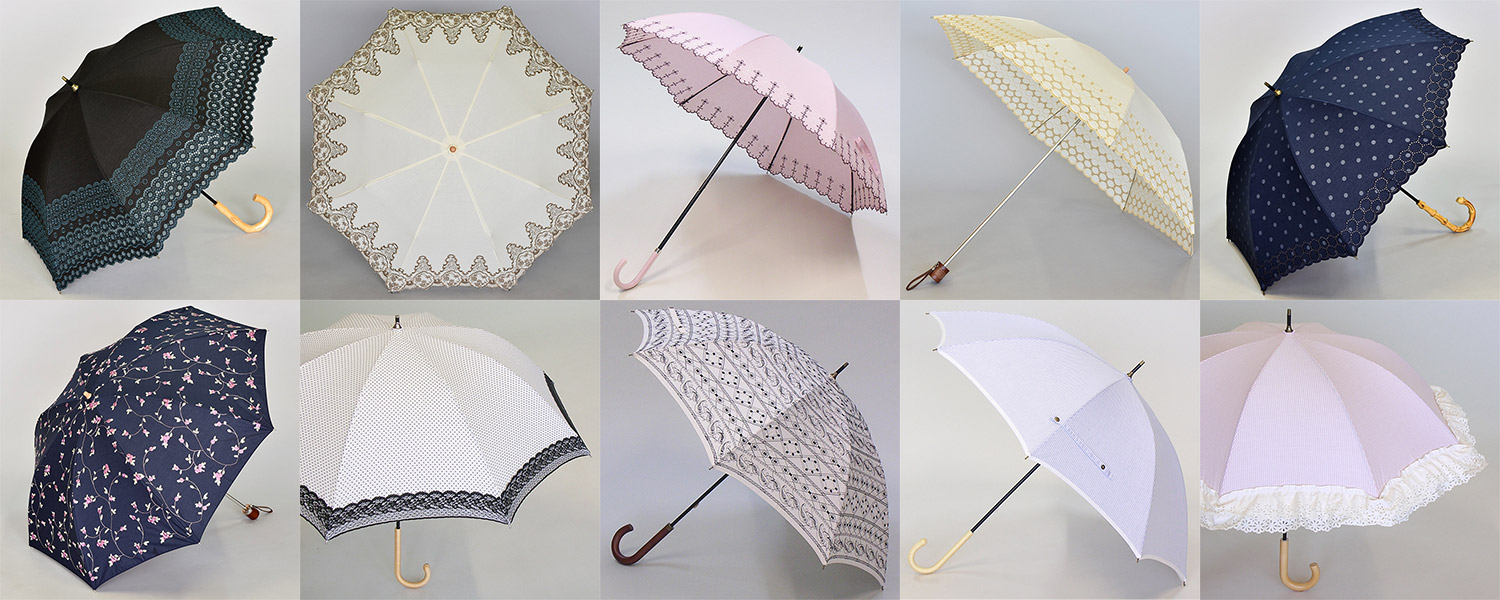 天然素材の日傘